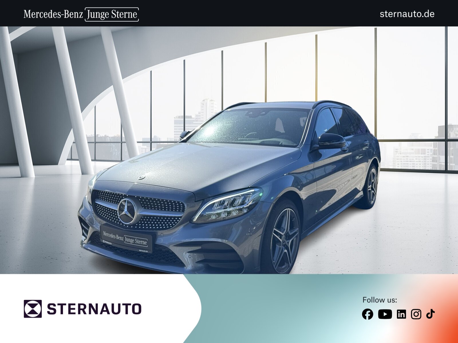 Mercedes-Benz C-Klasse — C-Klasse C 200 T AMG RüKa HUD LED Komfortpaket Spiegelpak