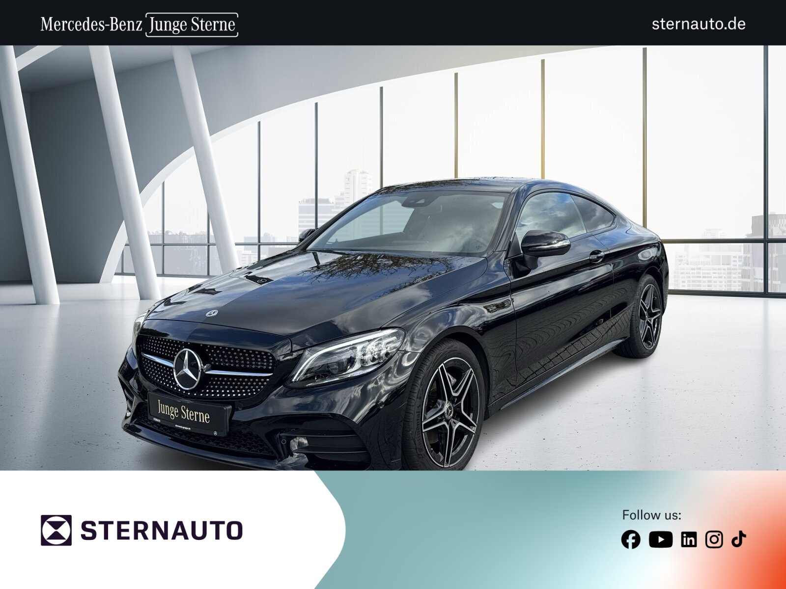 Mercedes-Benz C-Klasse — C-Klasse C 220 d Coupé AMG RüKam Nightp Multibeam Spurpak