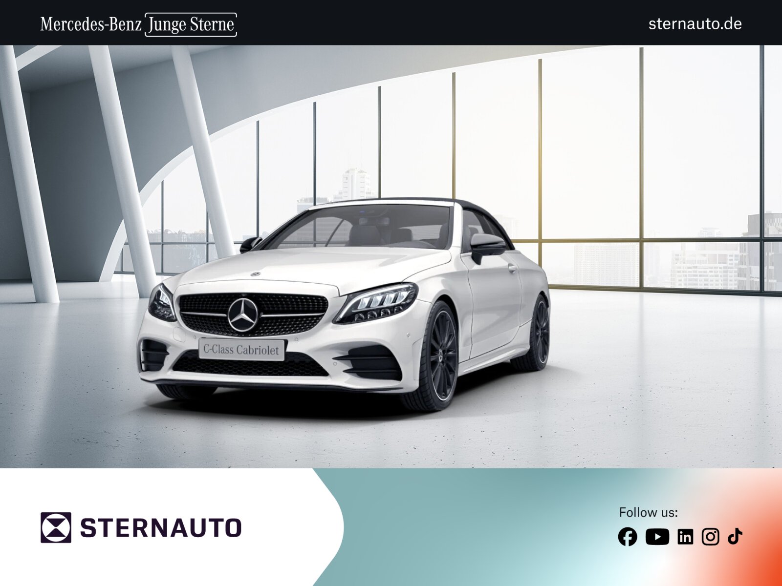 Mercedes-Benz C-Klasse — C-Klasse C 200 Cabrio AMG DISTRO Night Cabrio-Komfort 360